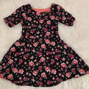 🍂Girls reversible floral dress size 8